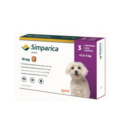 Simparica 10mg Perros 2,5-5kg (3 comp.)