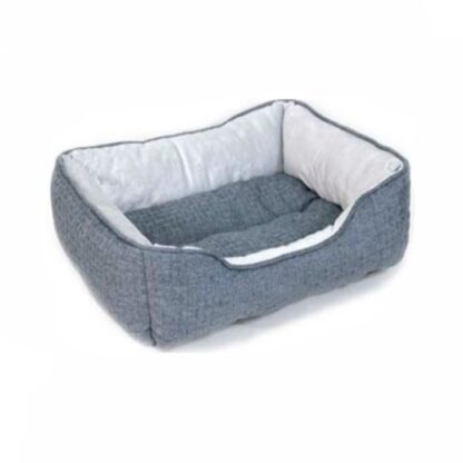 Cama con Borde Gris S