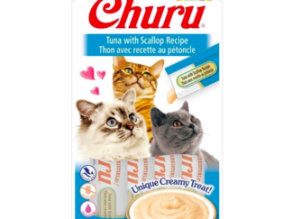 Snack Cremoso Inaba Churu Atún con Ostión (4x14gr)