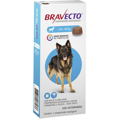 BRAVECTO Antiparasitario Externo para Perros 20 Kg a 40 kg