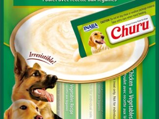 Snack Cremoso Inaba Churu Pollo con Verduras (4x14gr) (PERRO)