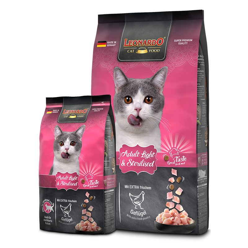 LEONARDO® Adult Light & Sterilised 1.8 kg | Alimento Premium para Gatos Adultos con Sobrepeso o Esterilizados - Imagen 3
