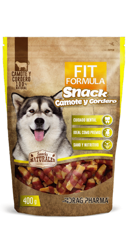 Fit Fórmula Snack Camote y Cordero 400 g | Snack Natural para Perros | Santa Fe Mascotas