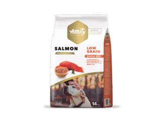 Amity Low Grain Salmon Adult 14 kg | Alimento Super Premium para Perros Adultos | Santa Fe Mascotas
