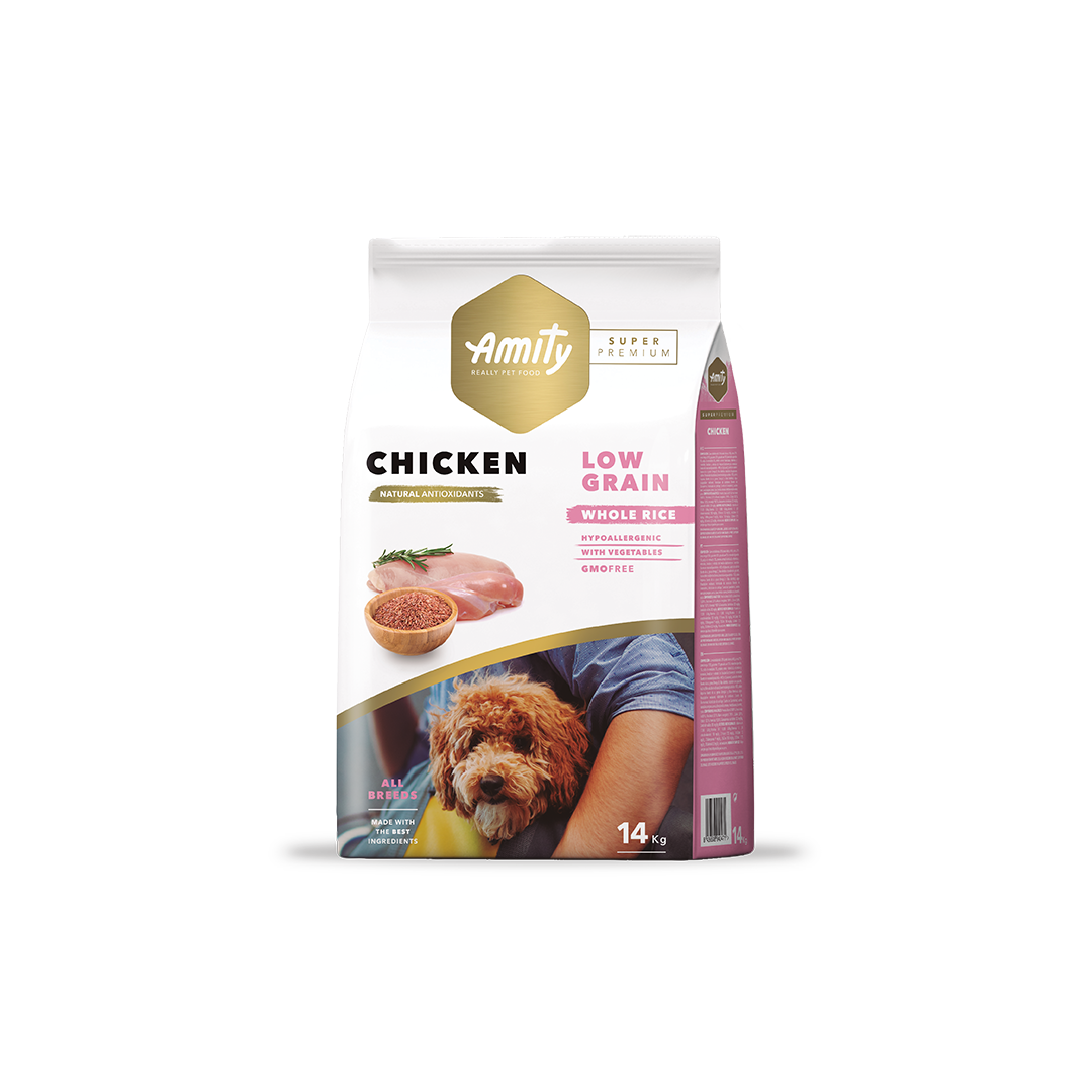 Alimento para Perro Adulto Amity Pollo 14 kg | Nutrici贸n Premium y Balanceada | Santa Fe Mascotas